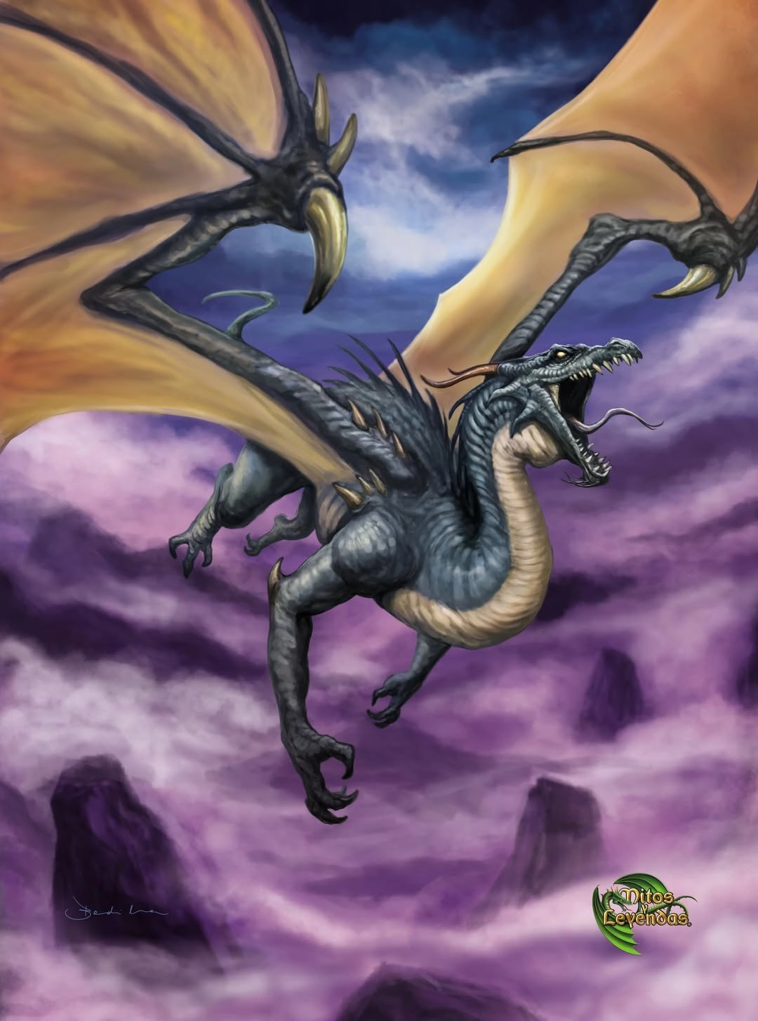 Ilustración de la baraja Dragon